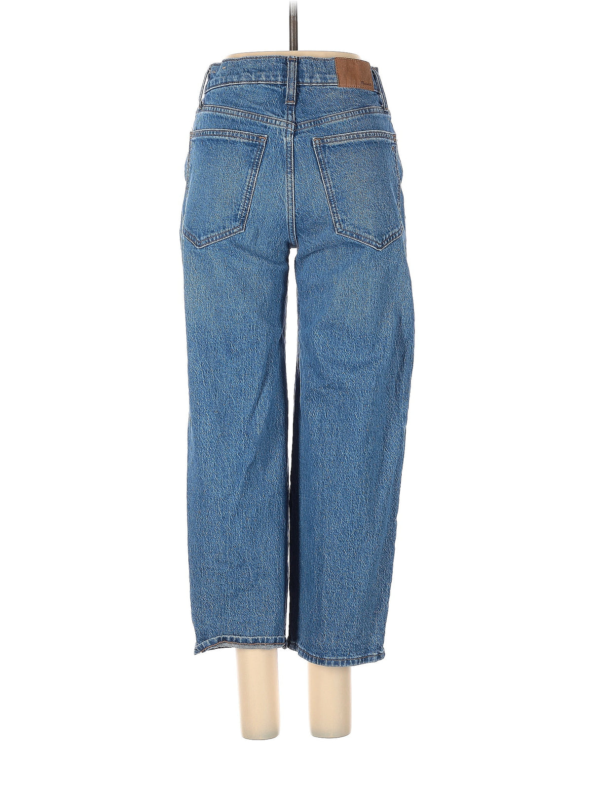 Mid-Rise Wide-leg Jeans in Medium Wash waist size - 26 P