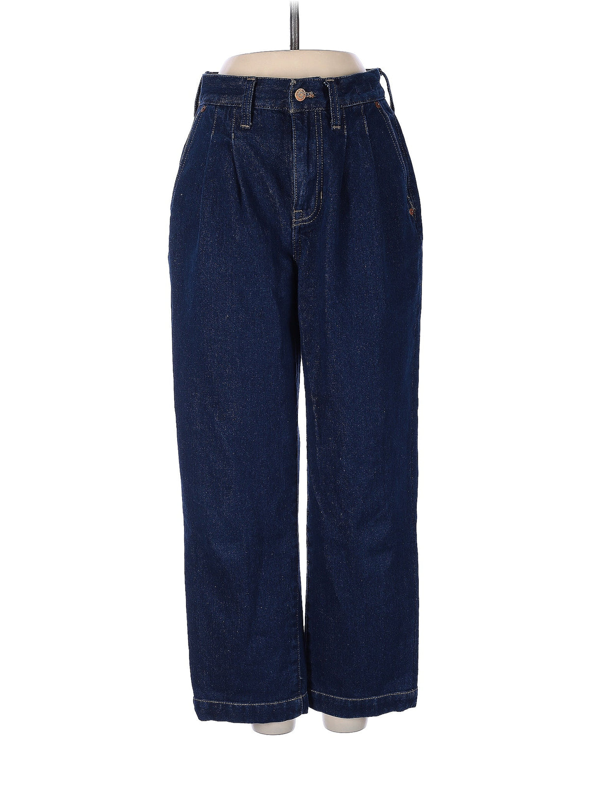 Low-Rise Wide-leg Jeans in Dark Wash waist size - 23