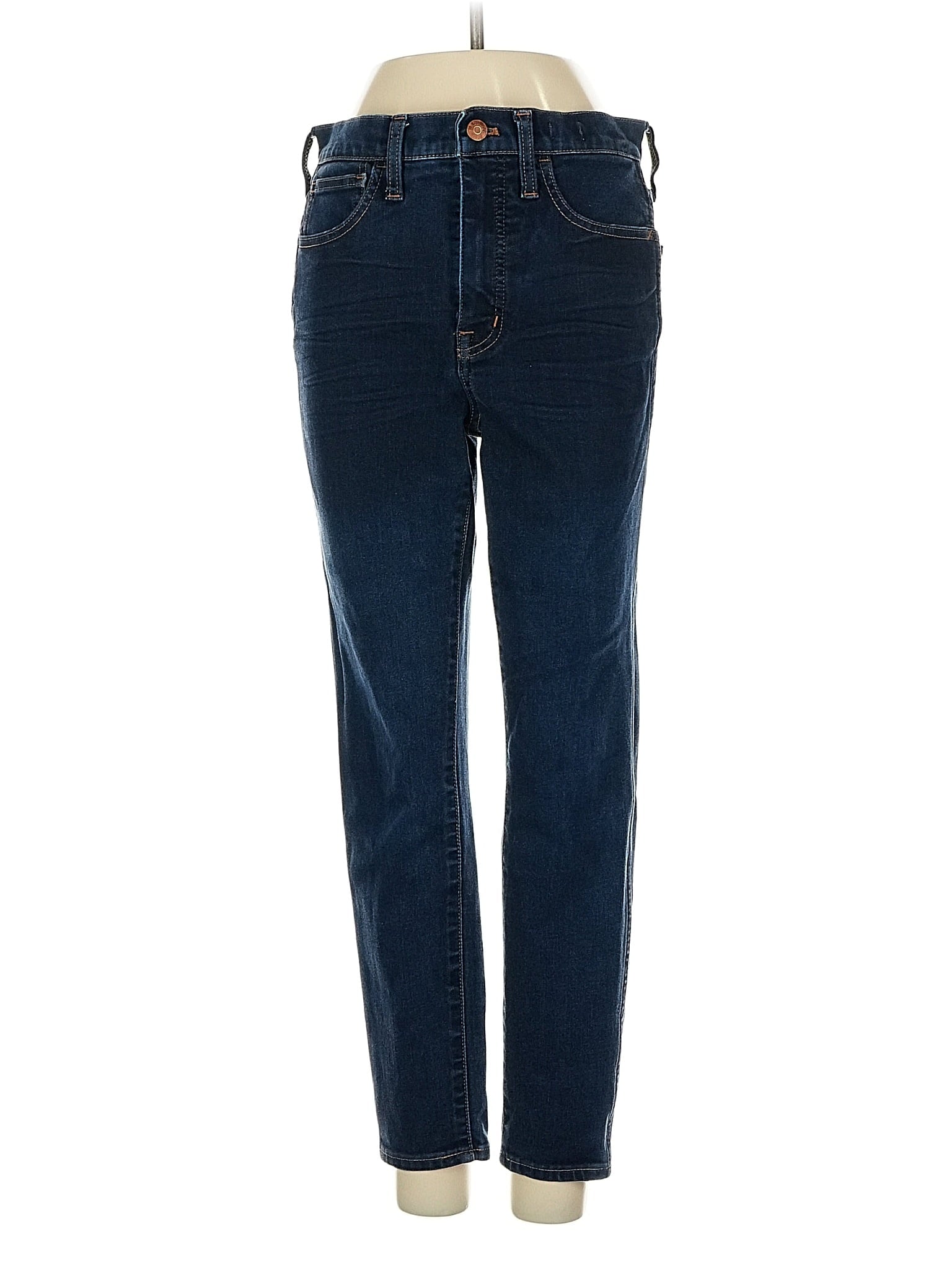 High-Rise Skinny Jeans in Dark Wash - Main Image