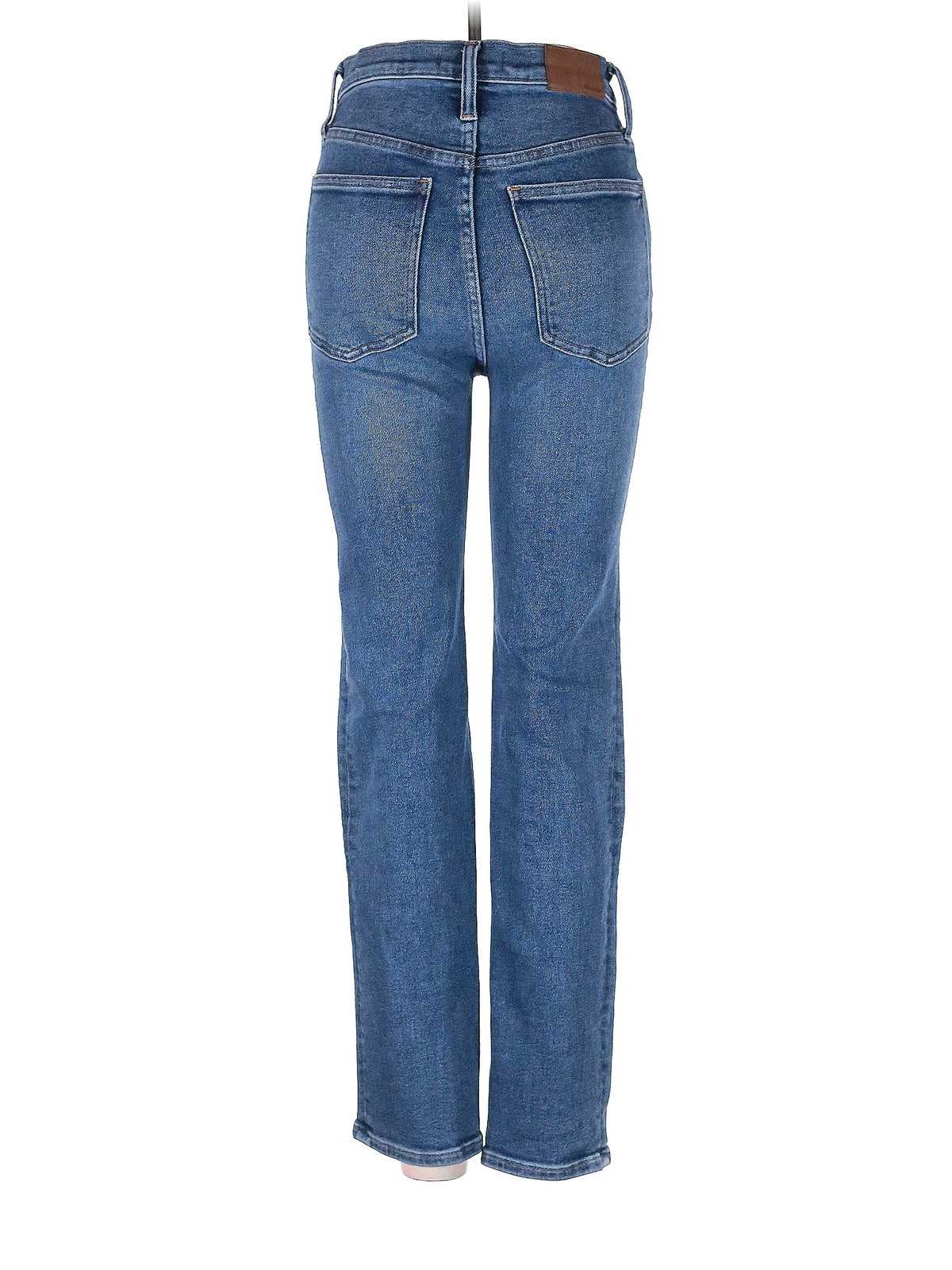 High-Rise Straight-leg Jeans in Light Wash waist size - 26