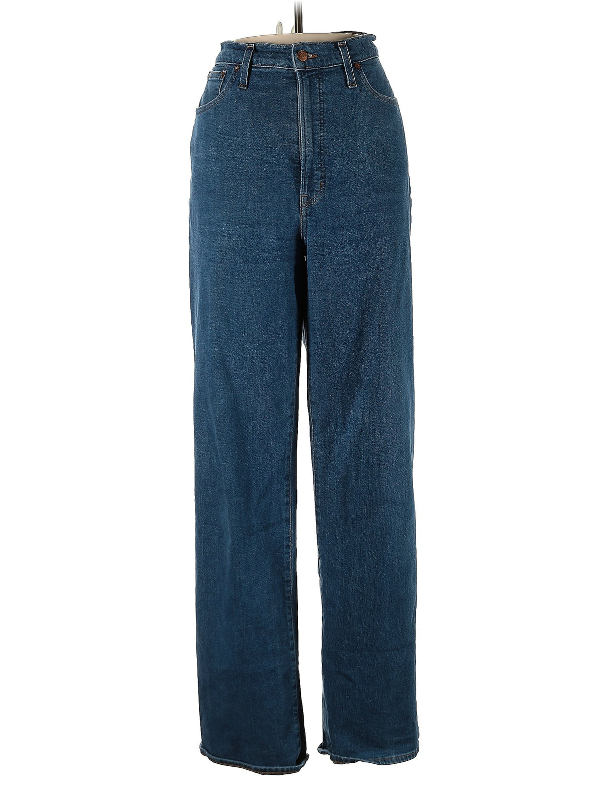High-Rise Wide-leg Jeans in Medium Wash waist size - 30 T