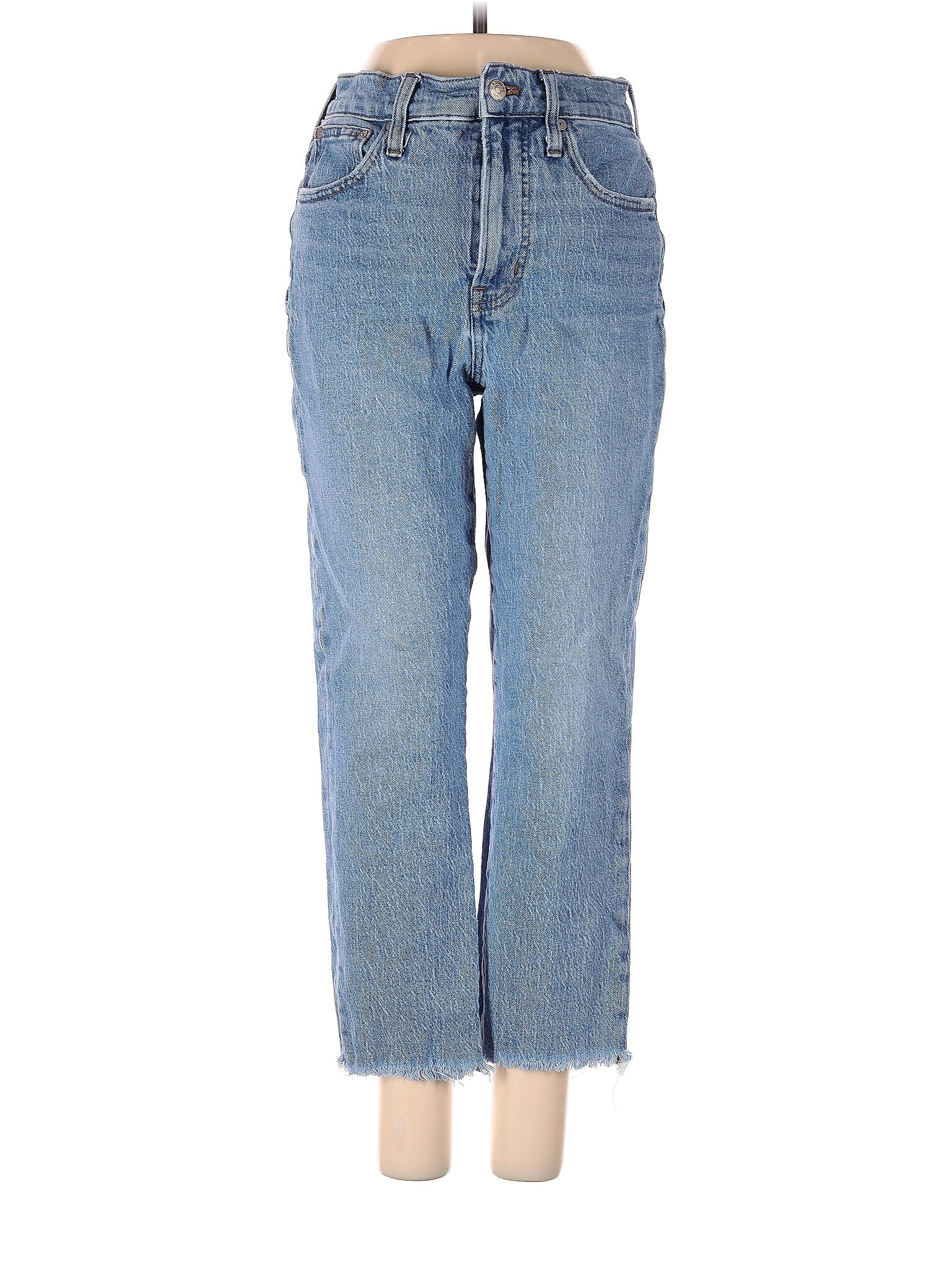 Madewell Mom Straight High Rise Denim Jeans Light Wash 2024 Size 23P