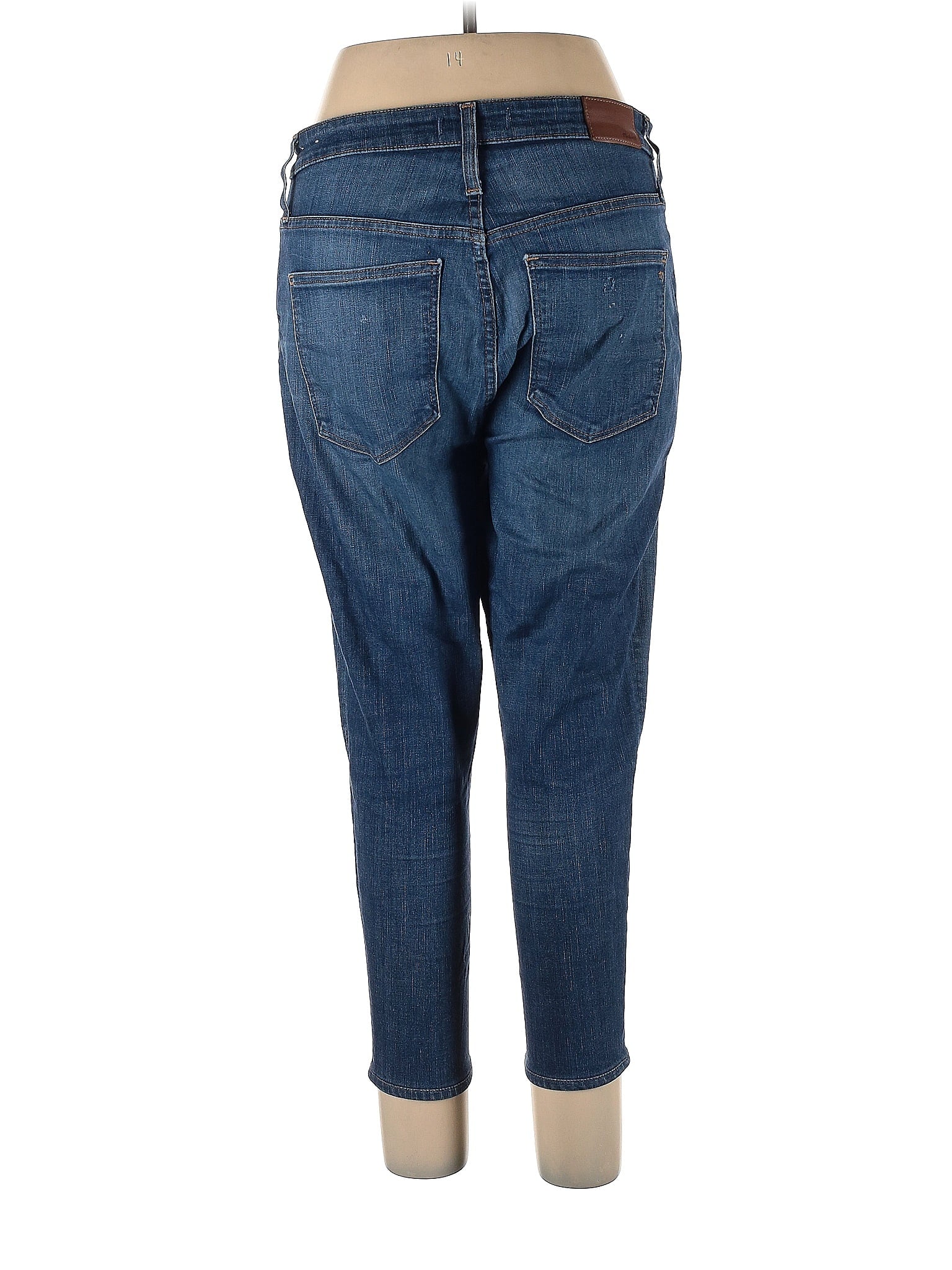 High-Rise Boyjeans Jeans in Dark Wash waist size - 32