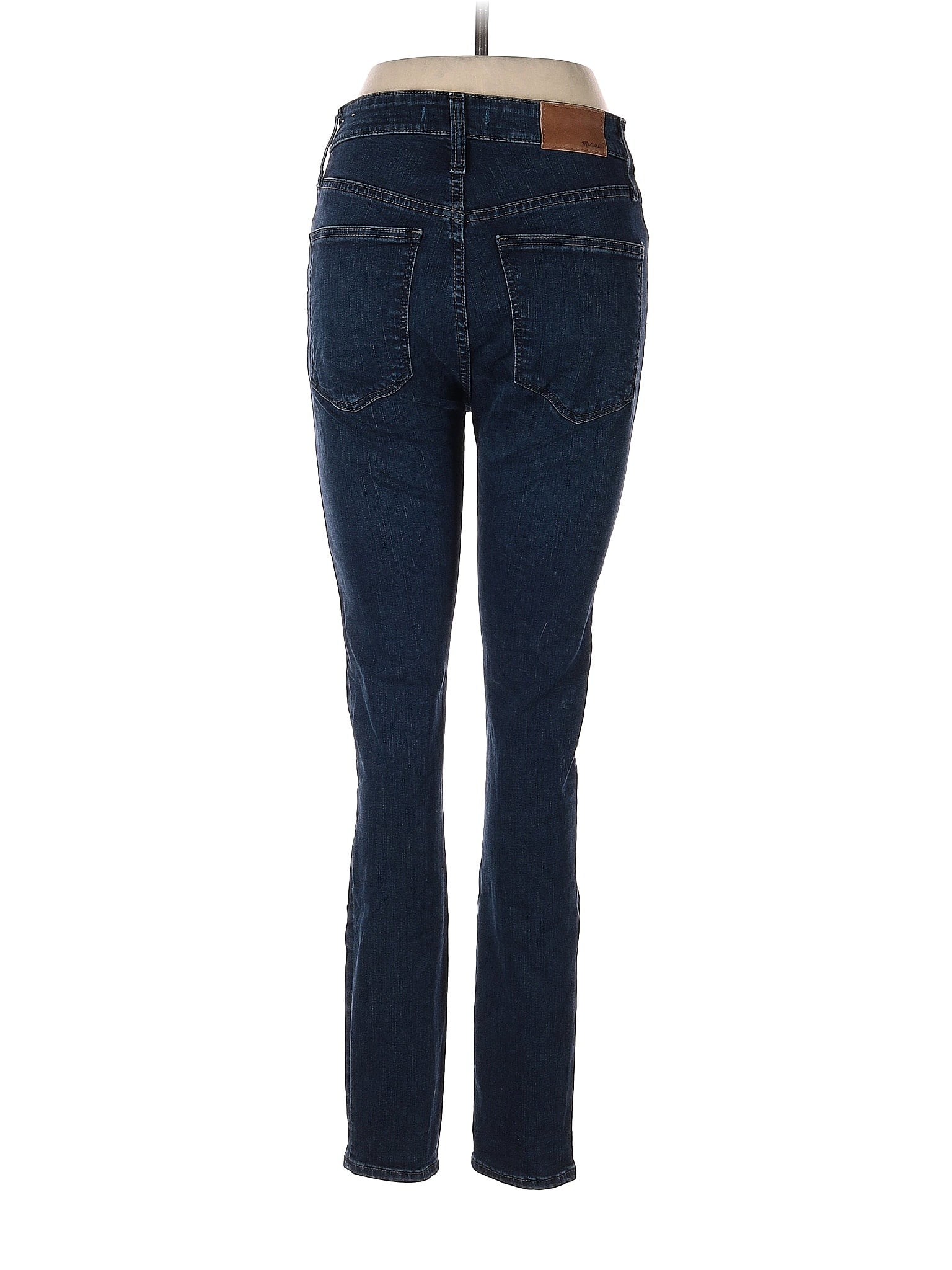 Mid-Rise Skinny Jeans in Dark Wash waist size - 28