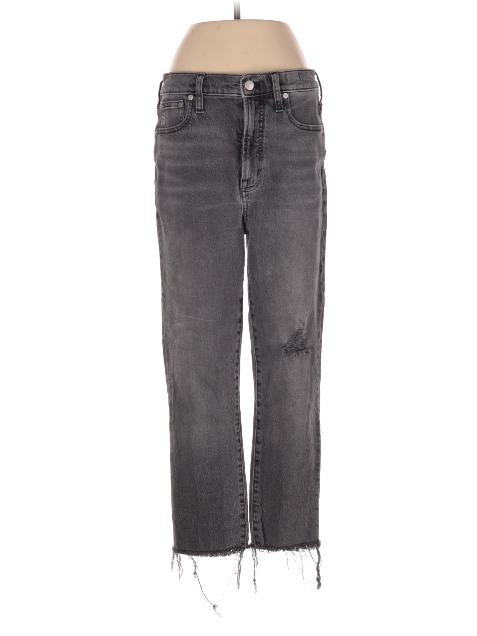 Mid-Rise The Perfect Vintage Jean In Cosner Wash: Knee-Rip Edition waist size - 27
