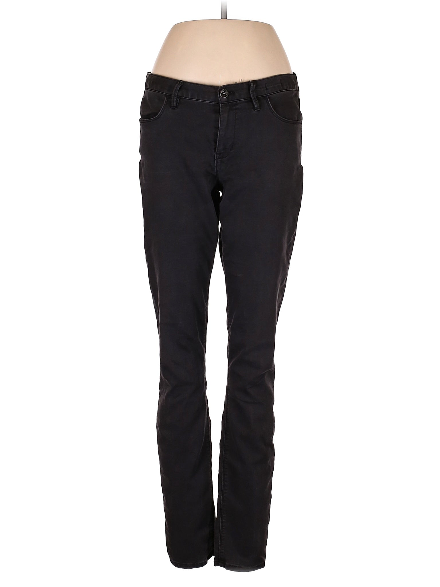 Mid-Rise Skinny Jeans in Dark Wash waist size - 31