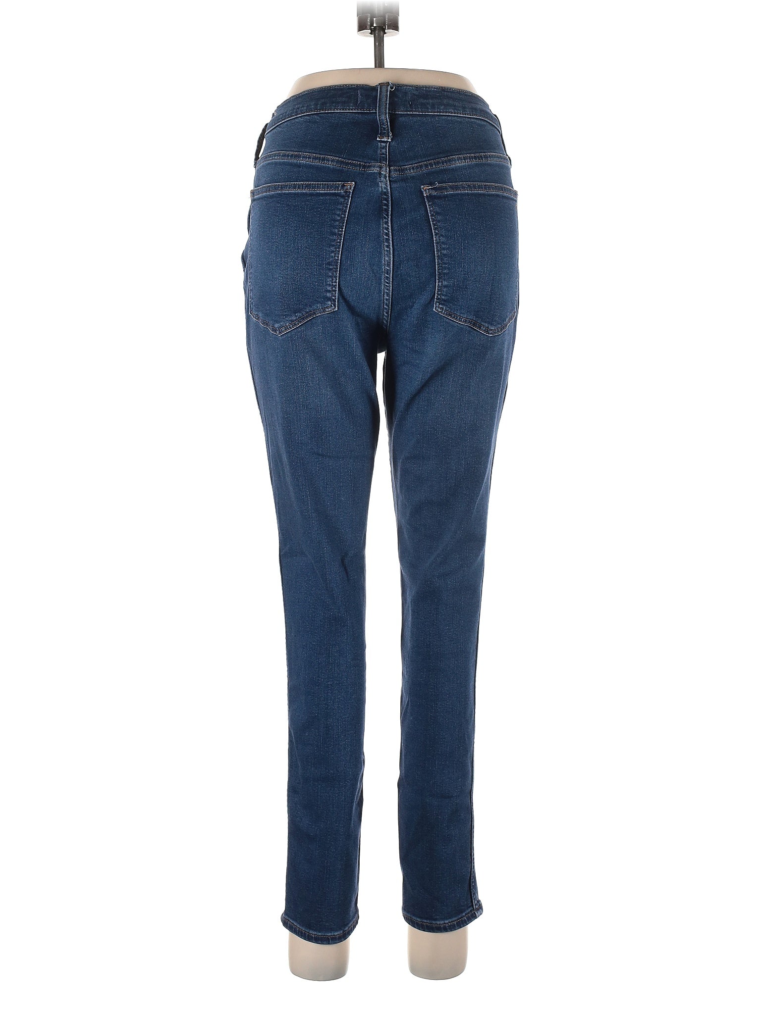 High-Rise Skinny Jeans in Dark Wash waist size - 31