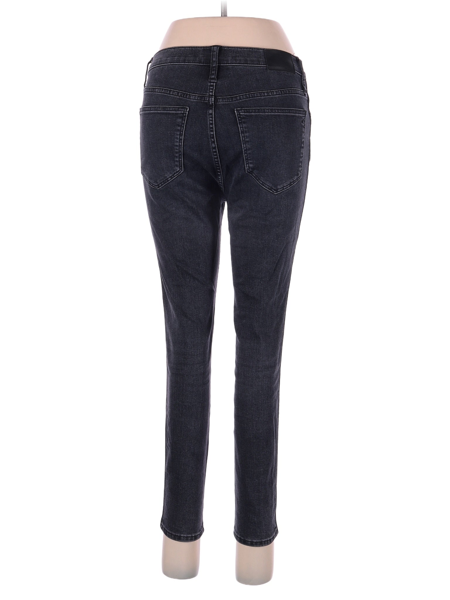 High-Rise Skinny Petite 10" High-Rise Skinny Jeans In Robert Wash: Button-Front Edition in Dark Wash waist size - 29 P