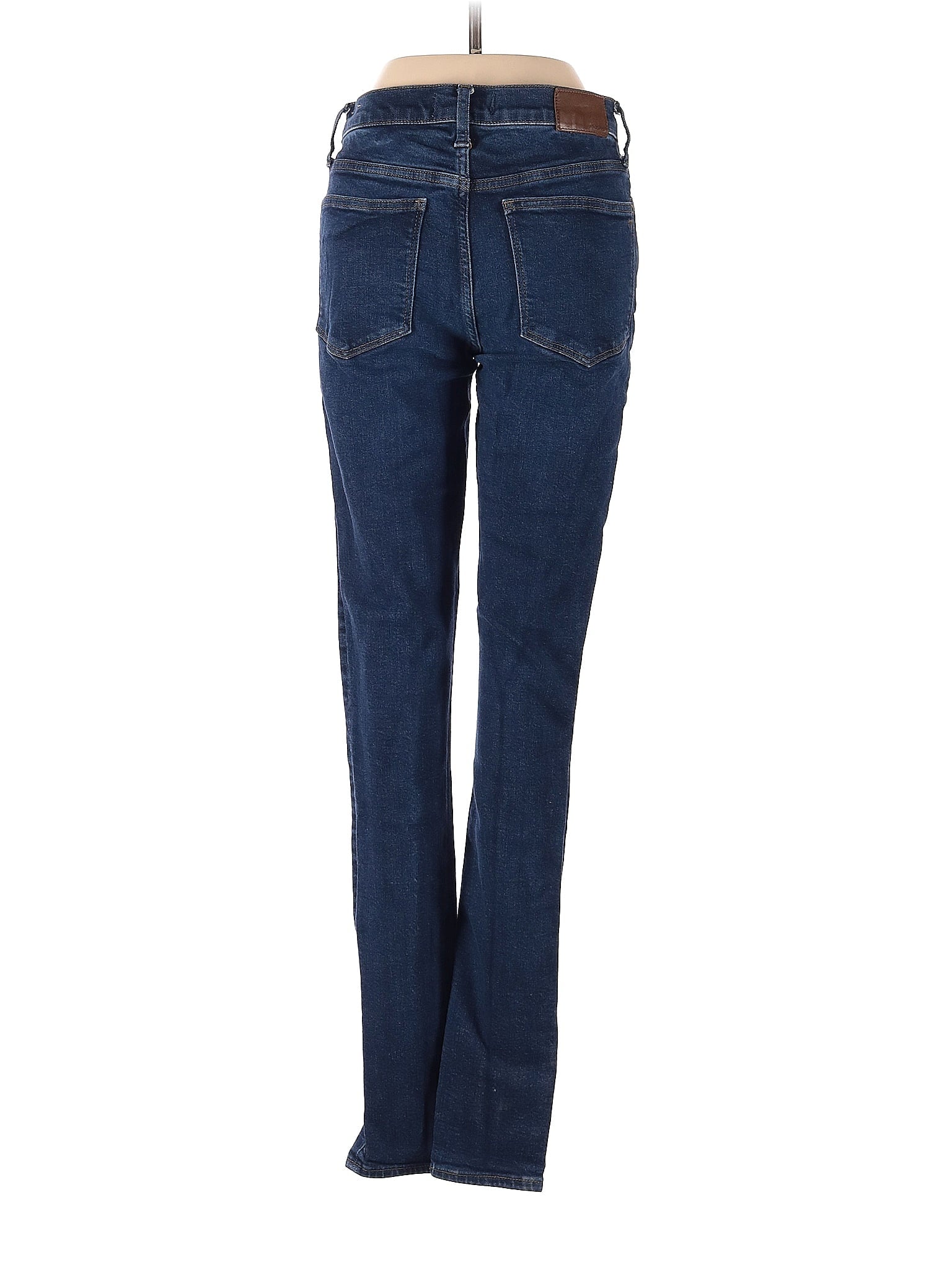 High-Rise Boyjeans Taller 9" Mid-Rise Skinny Jeans In Orland Wash: TENCEL™ Denim Edition in Dark Wash waist size - 27 T