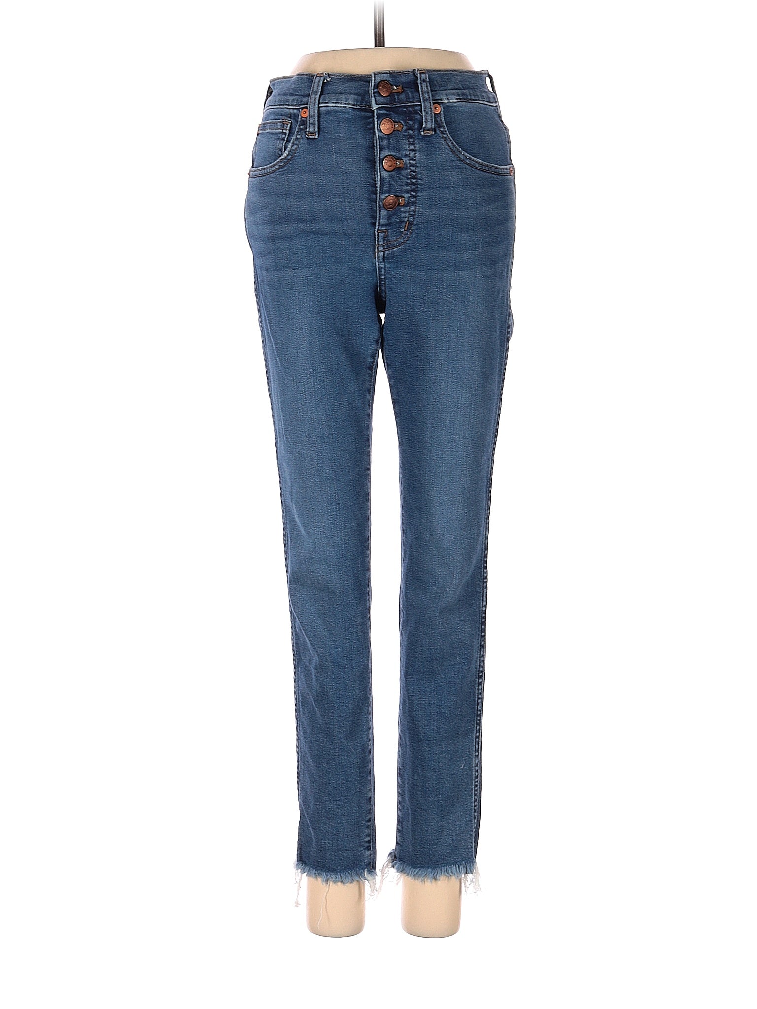 High-Rise Skinny Jeans in Dark Wash waist size - 25 P