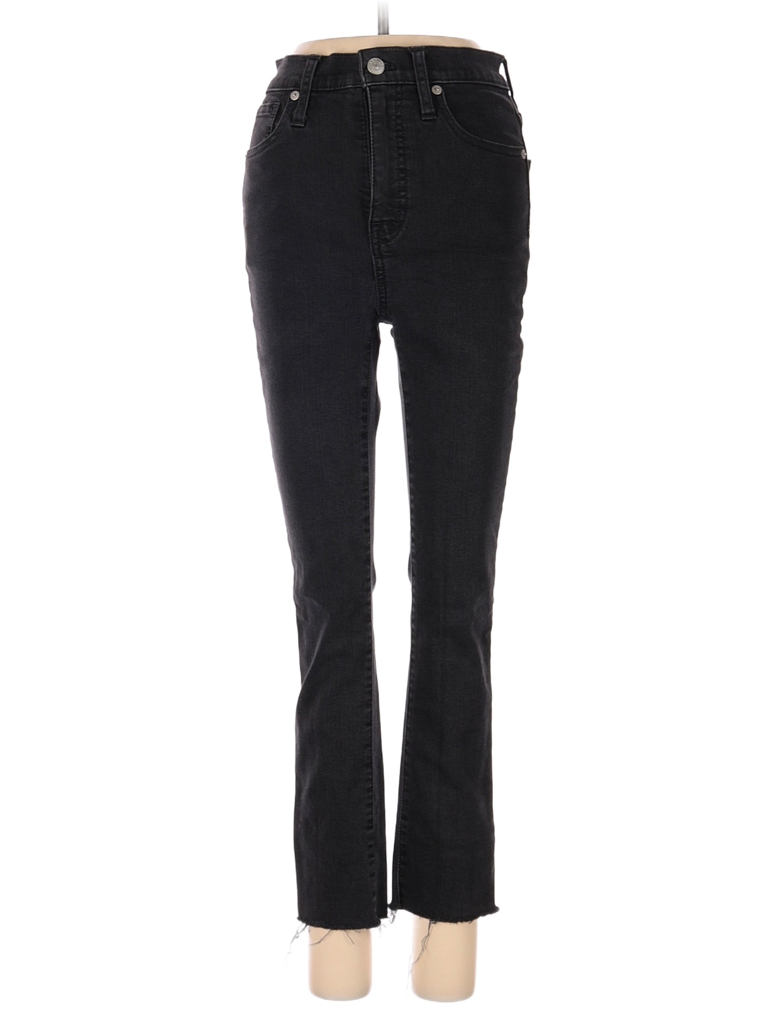 High-Rise Boyjeans 11" High-Rise Skinny Jeans In Lunar Wash in Dark Wash waist size - 23