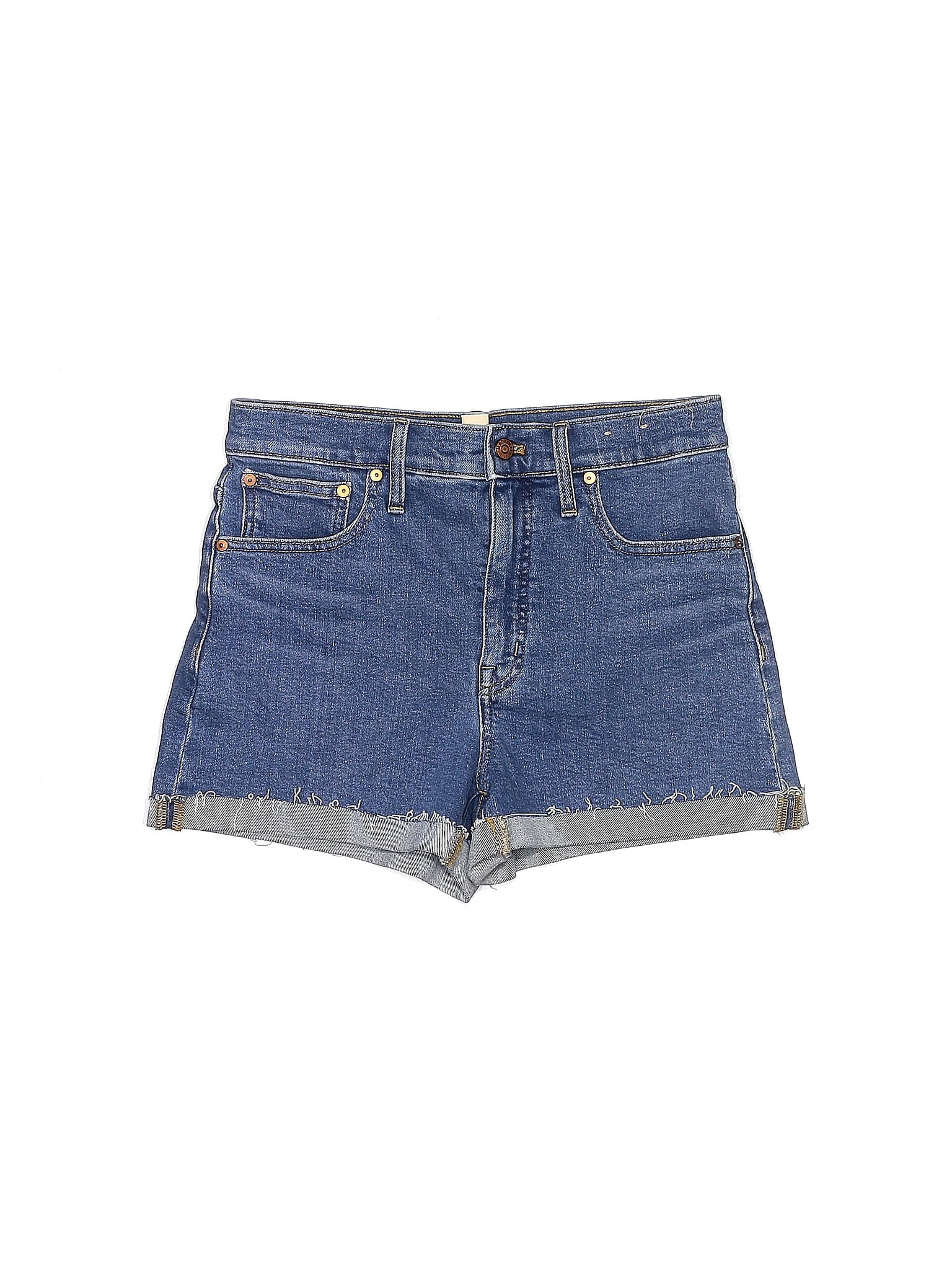 High-Rise Denim Shorts waist size - 28