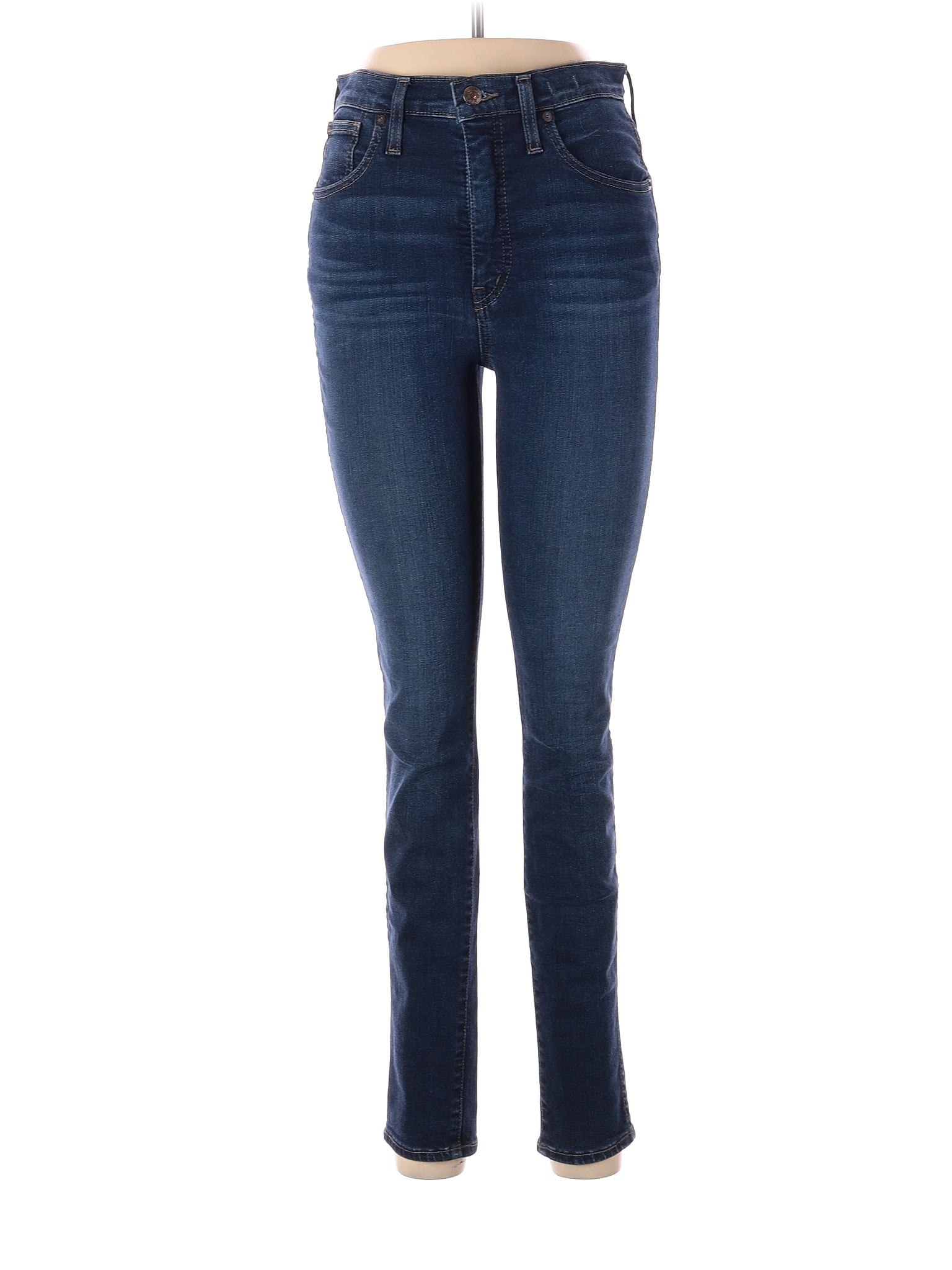 High-Rise Skinny Jeans in Dark Wash waist size - 28