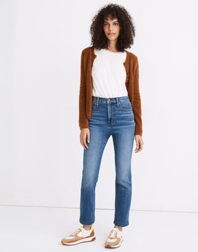 High-Rise Skinny Slim Demi-Boot Jeans In Northaven Wash in Medium Wash