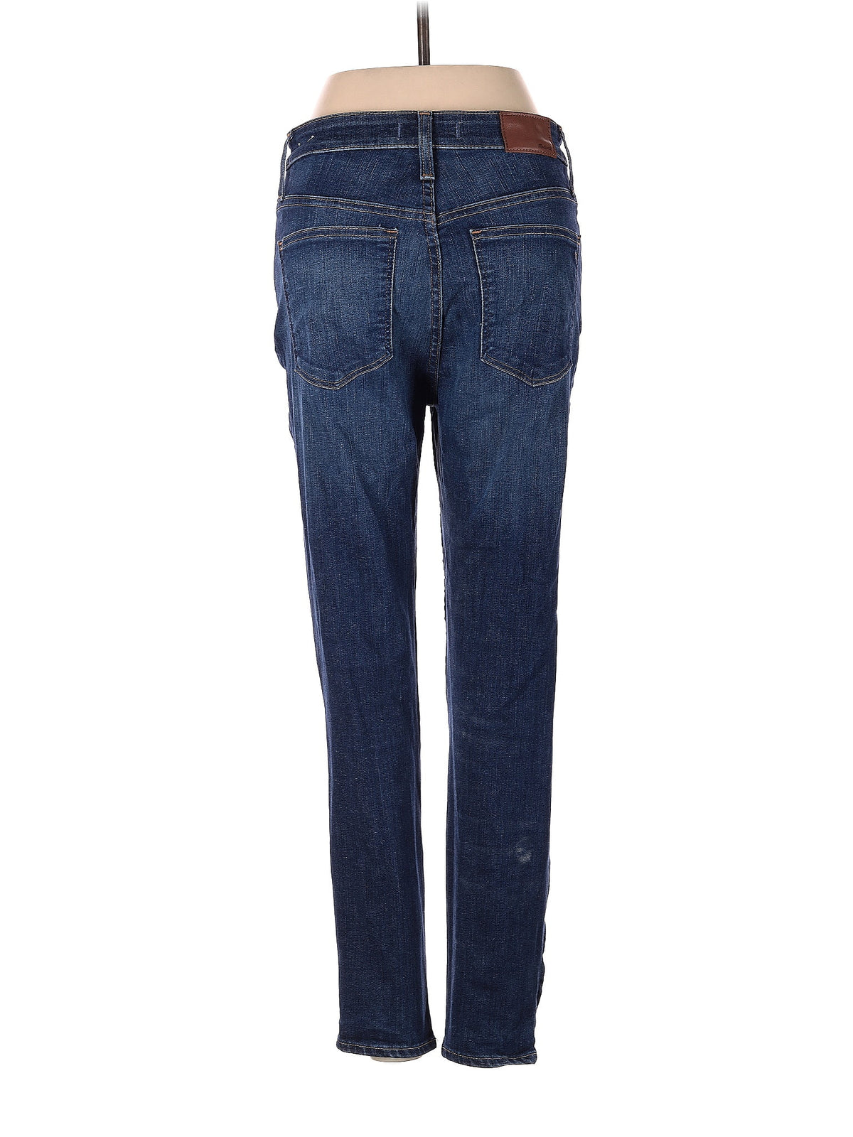 High-Rise Straight-leg Jeans in Medium Wash waist size - 29