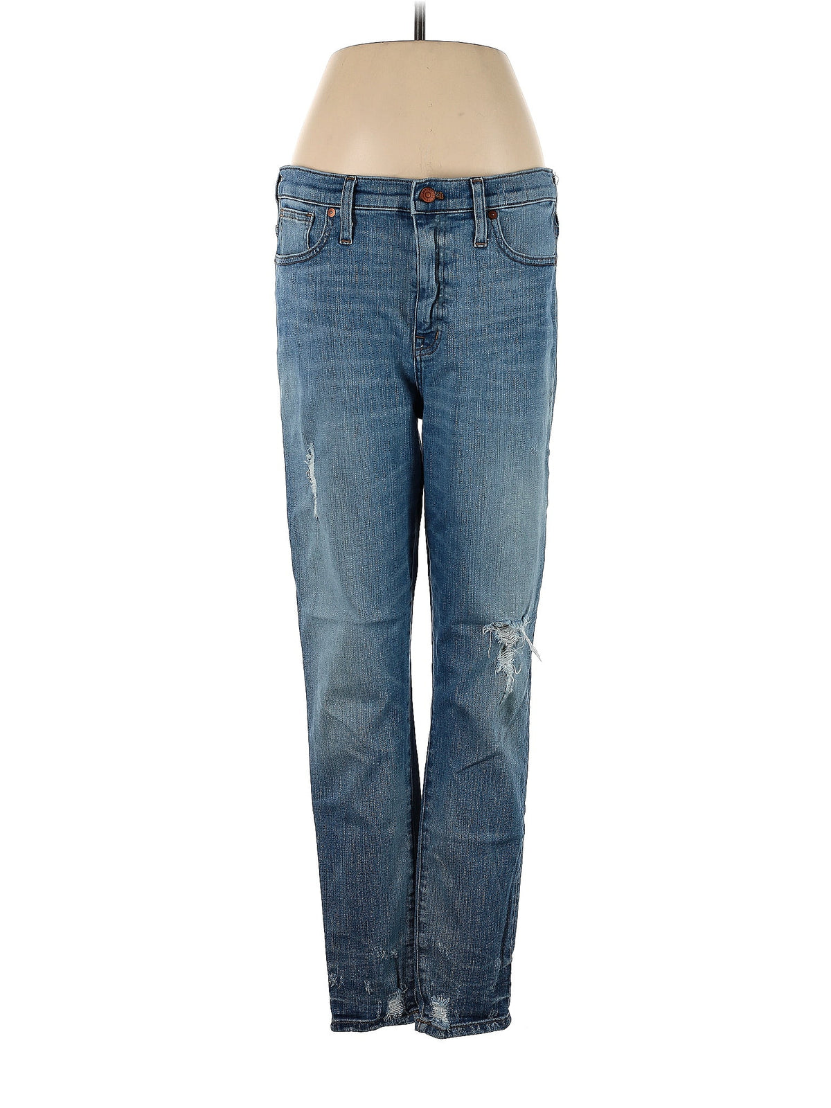 High-Rise Boyjeans Jeans in Light Wash waist size - 31