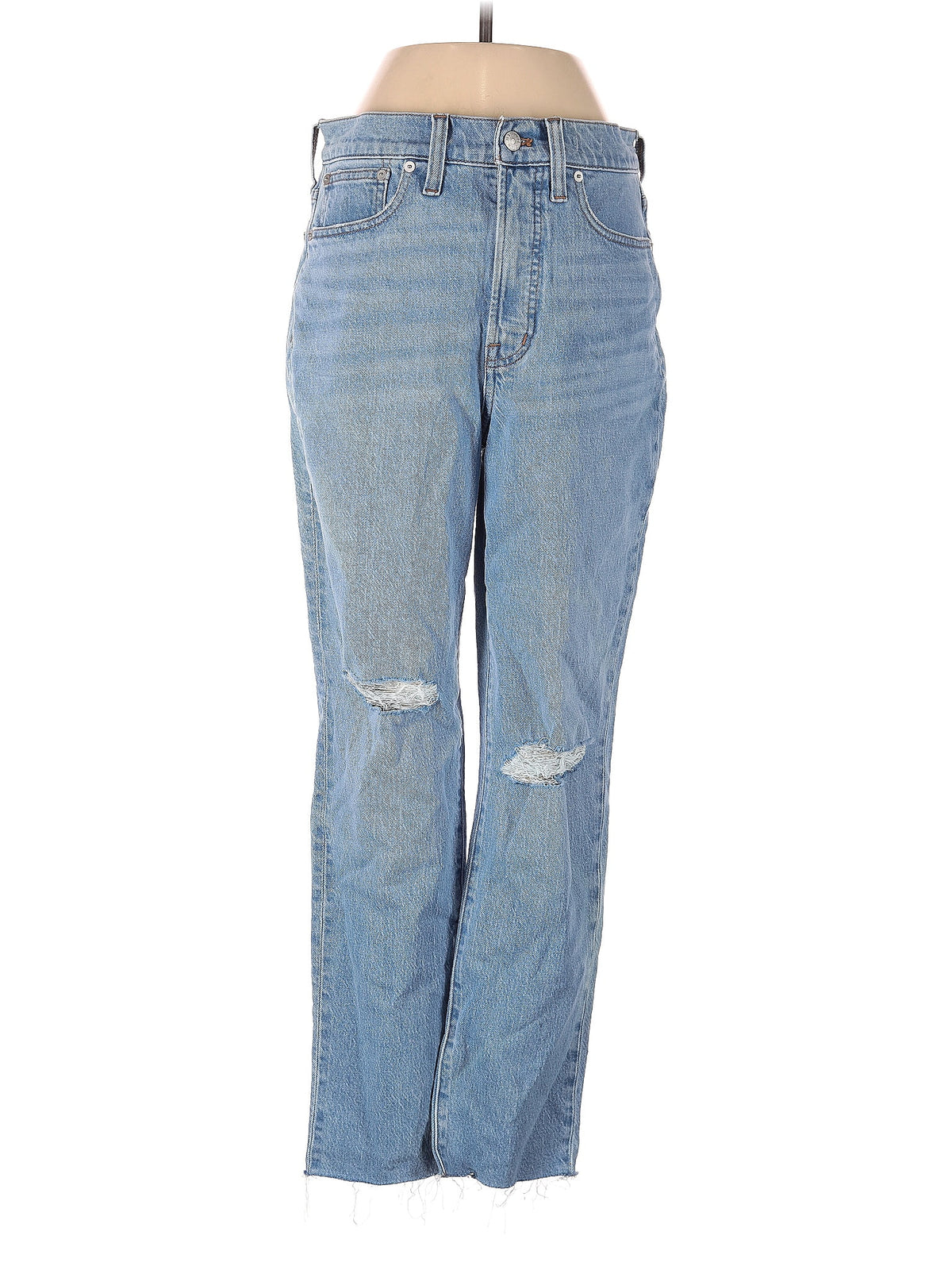 Low-Rise Wide-leg Jeans in Light Wash waist size - 27