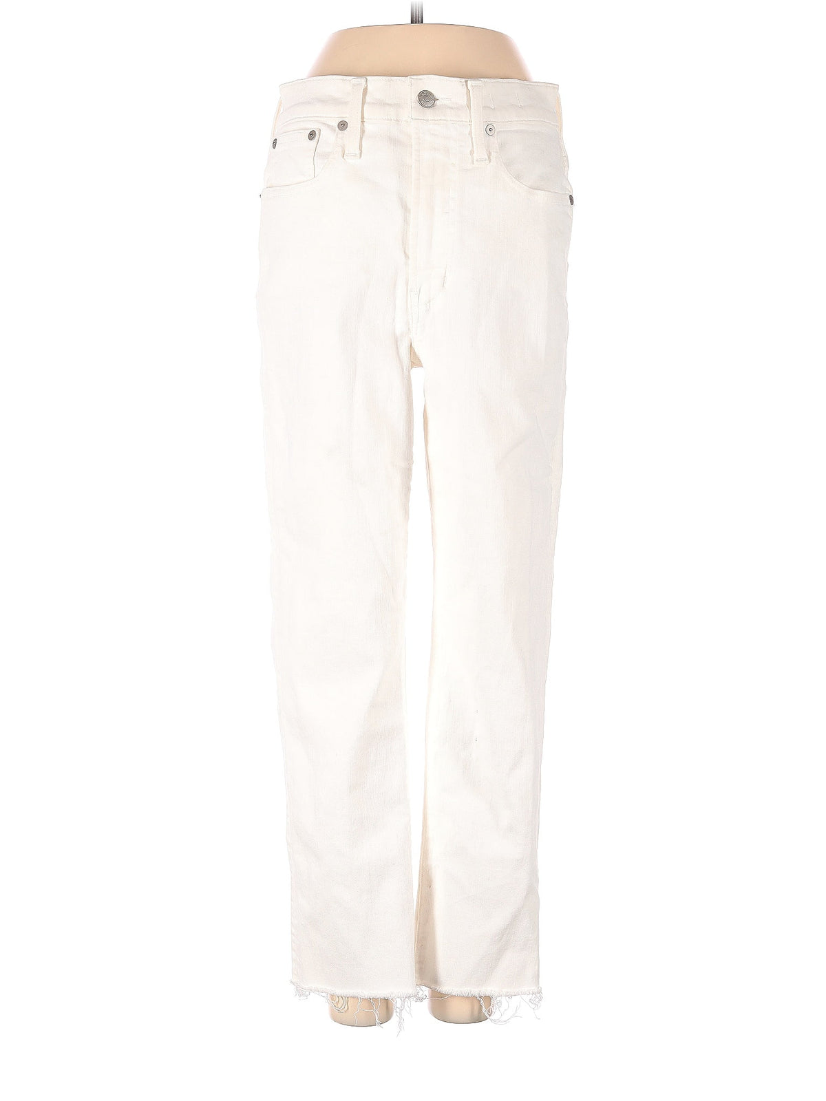 High-Rise Straight-leg Jeans in Light Wash waist size - 26 P