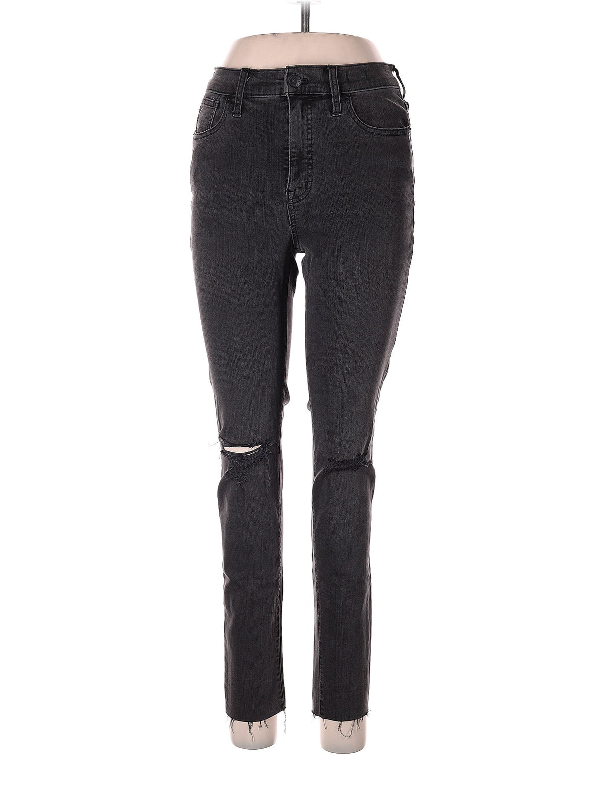 Mid-Rise Skinny Jeans in Dark Wash waist size - 29