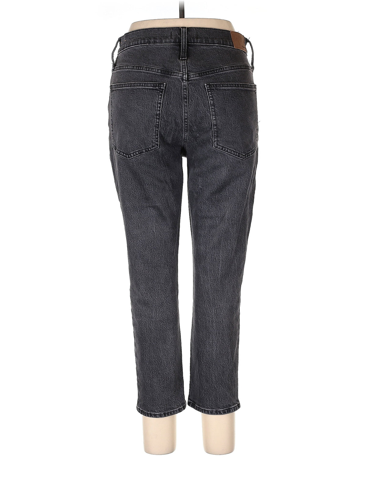 High-Rise Straight-leg Jeans in Dark Wash waist size - 30 P