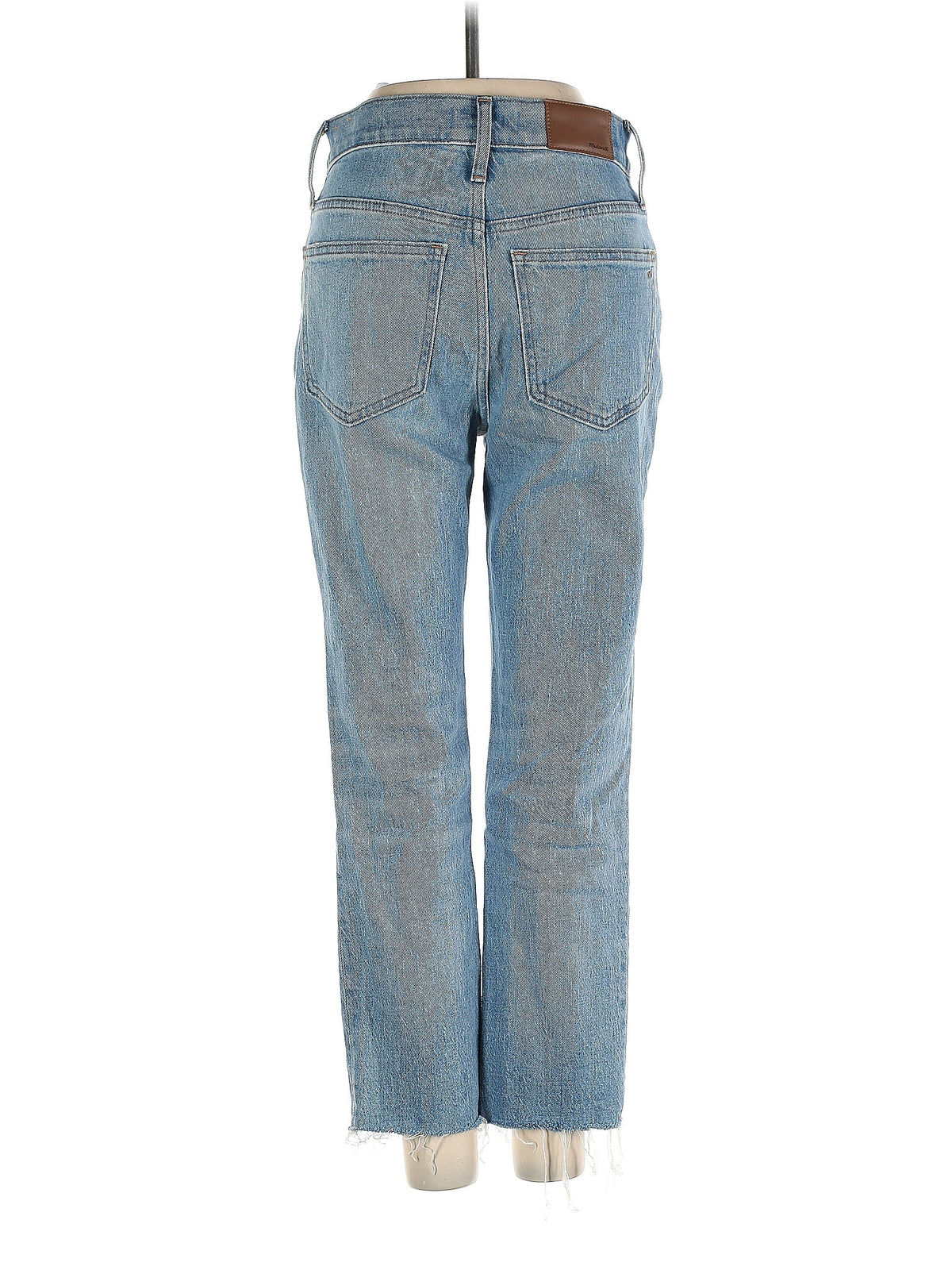 Mid-Rise Straight-leg Jeans in Light Wash waist size - 25 P
