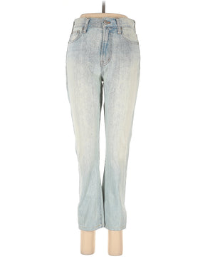 High-Rise Bootleg Jeans in Light Wash waist size - 25