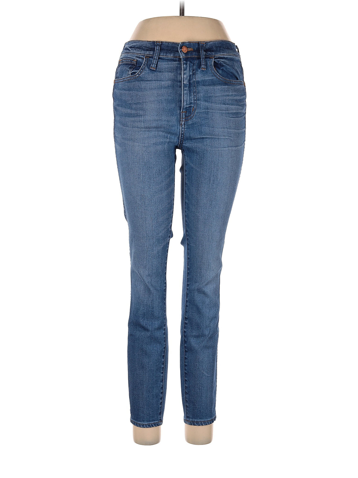 Mid-Rise Skinny 10" High-Rise Skinny Jeans In Rosedale in Medium Wash waist size - 29