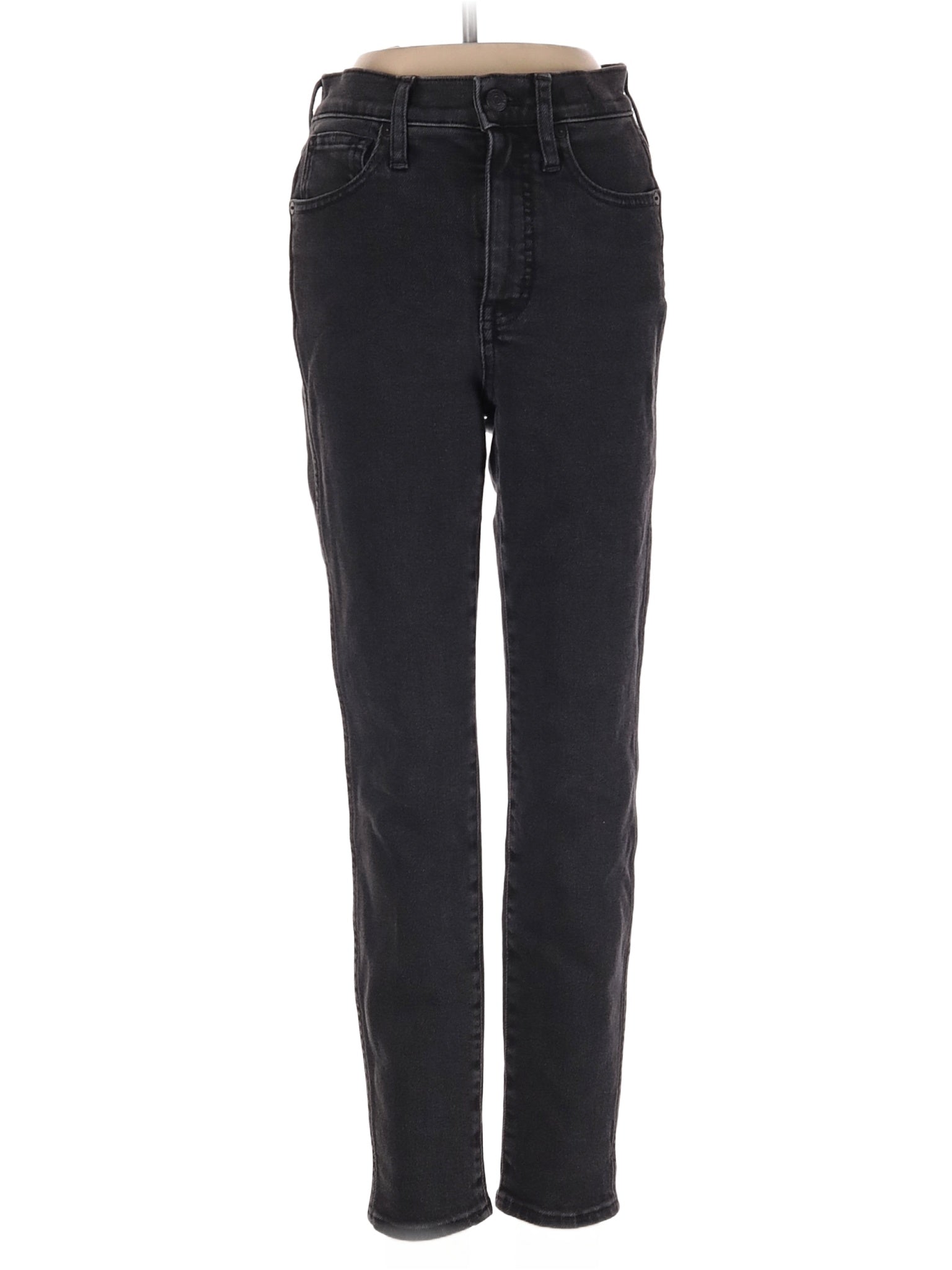 Mid-Rise Boyjeans Petite 10&quot; High-Rise Skinny Jeans In Starkey Wash in Dark Wash waist size - 25 P