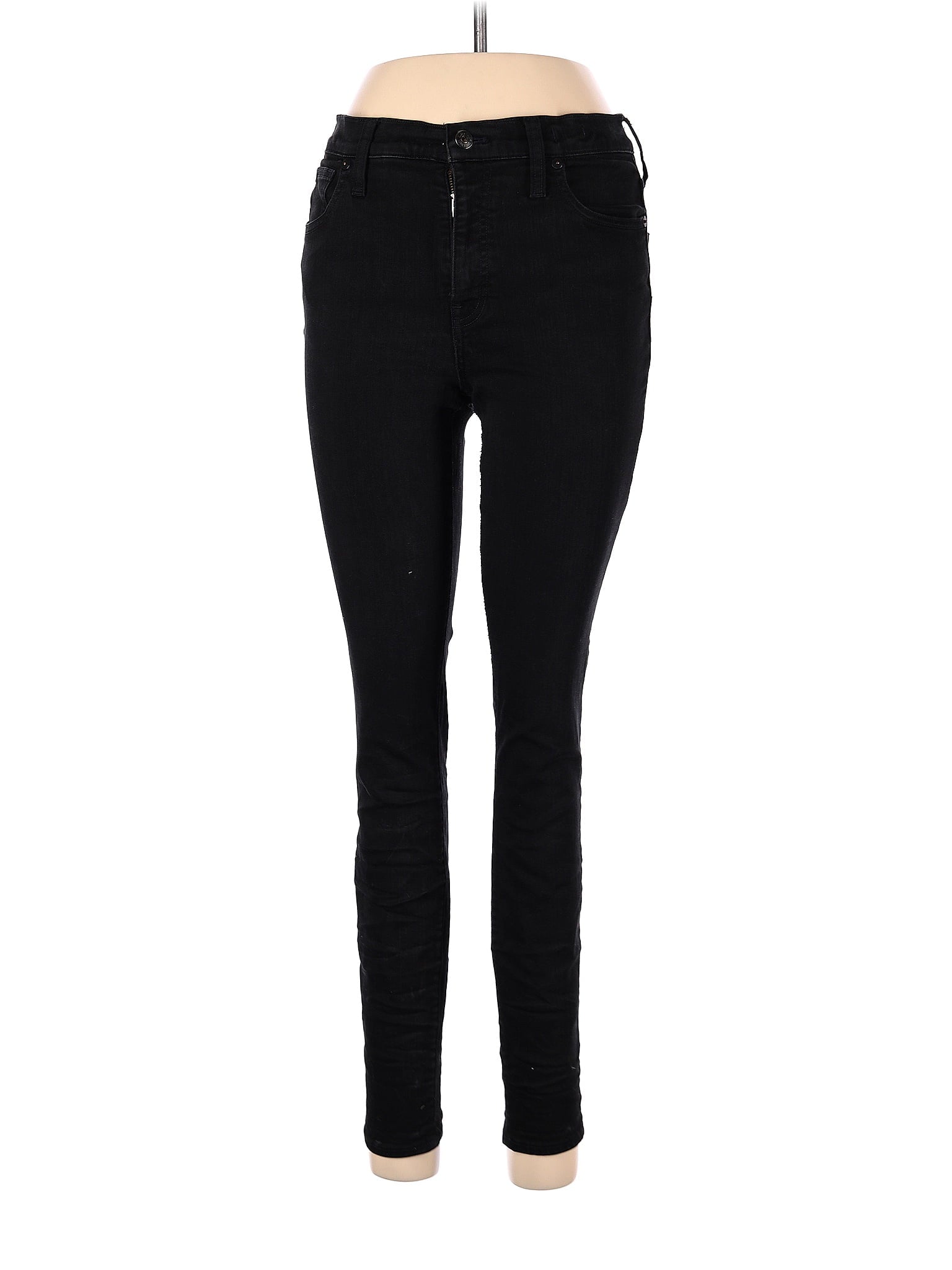 Mid-Rise Tall 9" Mid-Rise Skinny Jeans In ISKO Stay Black&trade; waist size - 29 T
