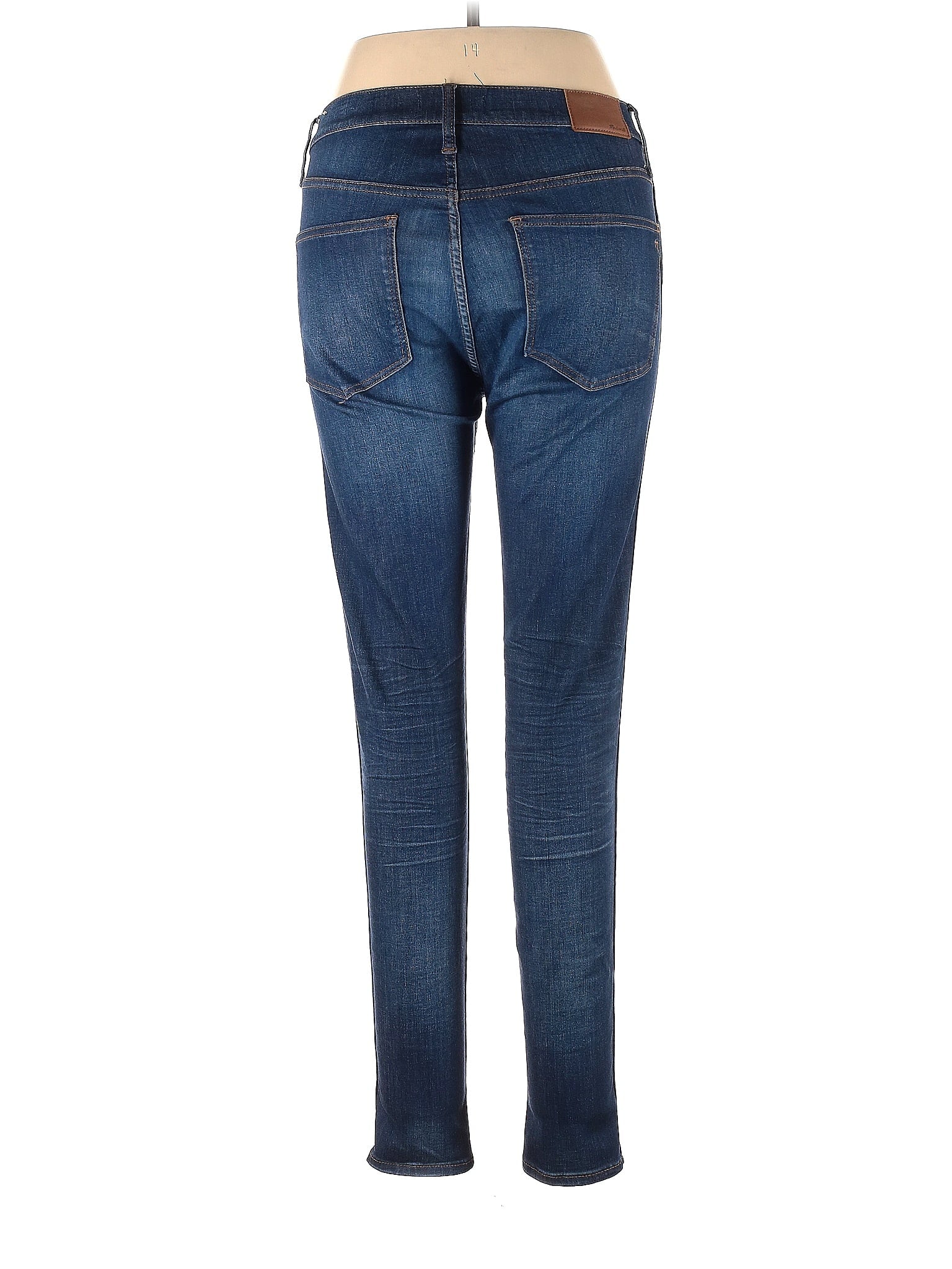 Mid-Rise Skinny Jeans in Dark Wash waist size - 30 T