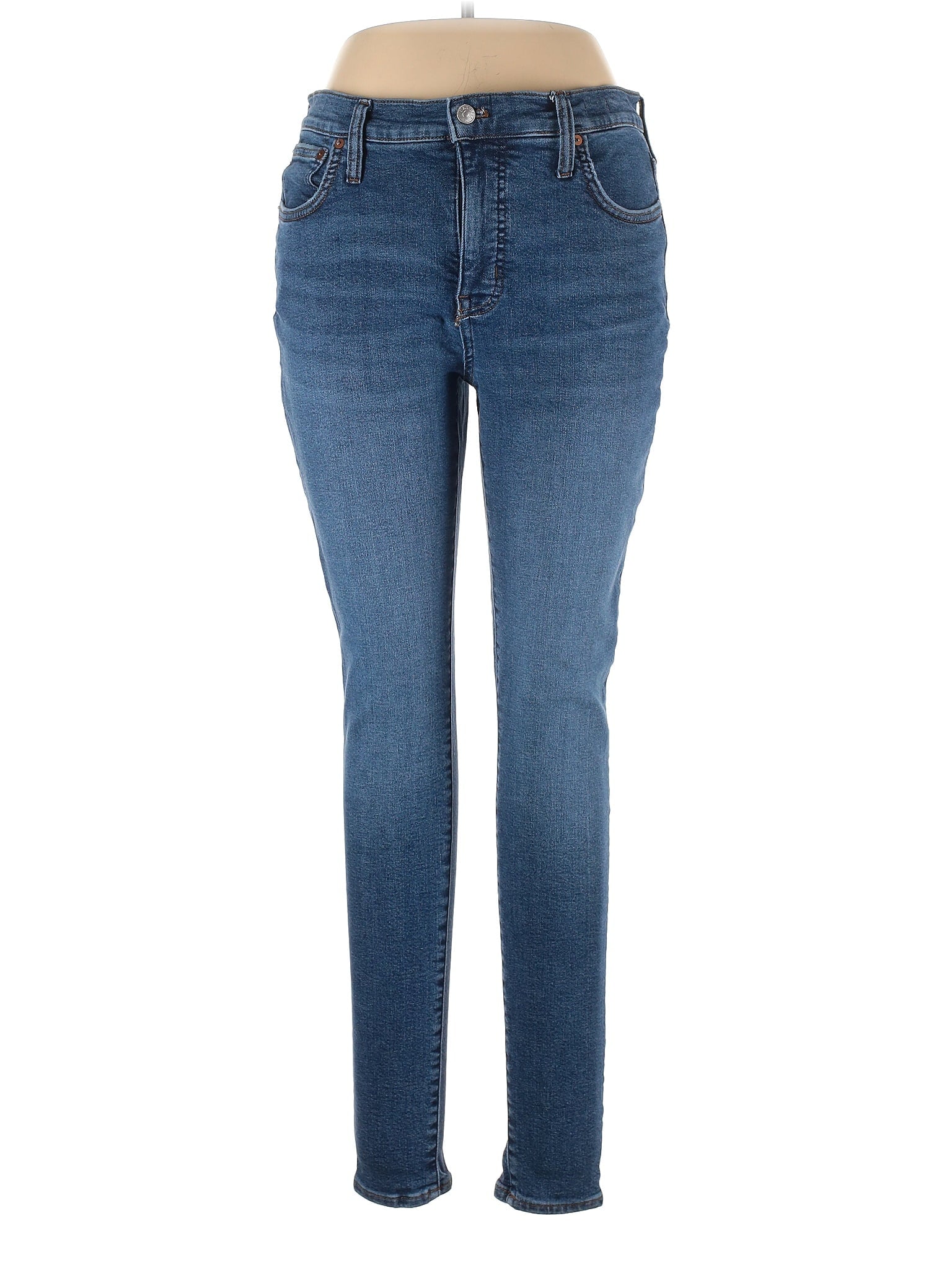 Mid-Rise Tall 9" Mid-Rise Skinny Jeans In Heathfield Wash waist size - 31 T