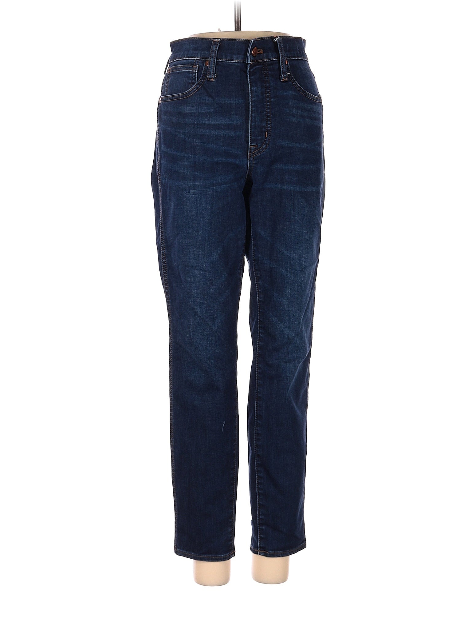 High-Rise Boyjeans Petite 10" High-Rise Skinny Jeans In Tarren Wash: THERMOLITE&reg; Edition in Dark Wash waist size - 27 P