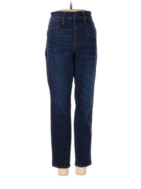 High-Rise Boyjeans Petite 10" High-Rise Skinny Jeans In Tarren Wash: THERMOLITE&reg; Edition in Dark Wash waist size - 27 P