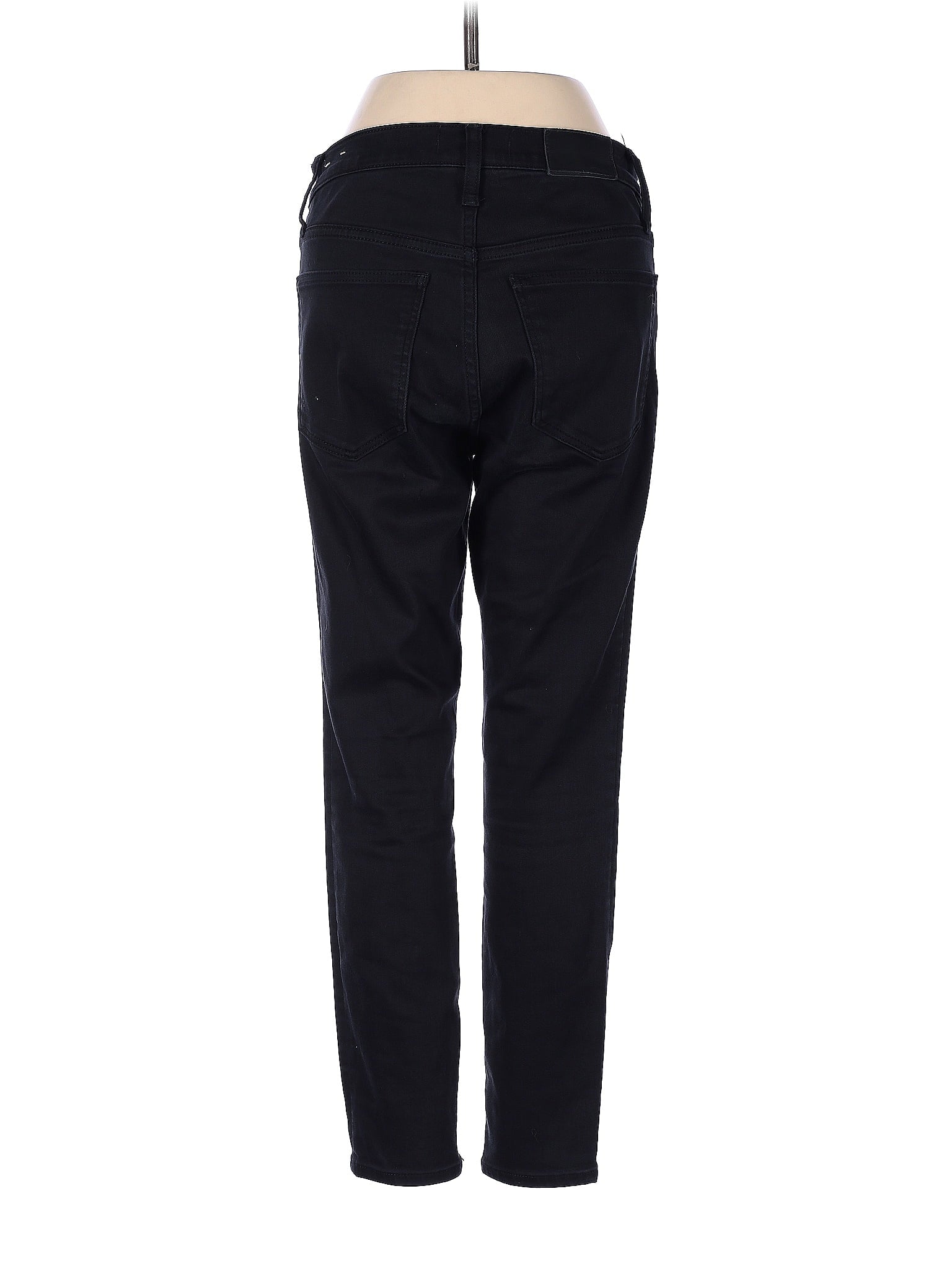 Mid-Rise Boyjeans Petite 9" Mid-Rise Skinny Jeans In Lunar Wash: TENCEL&trade; Denim Edition in Dark Wash waist size - 27 P