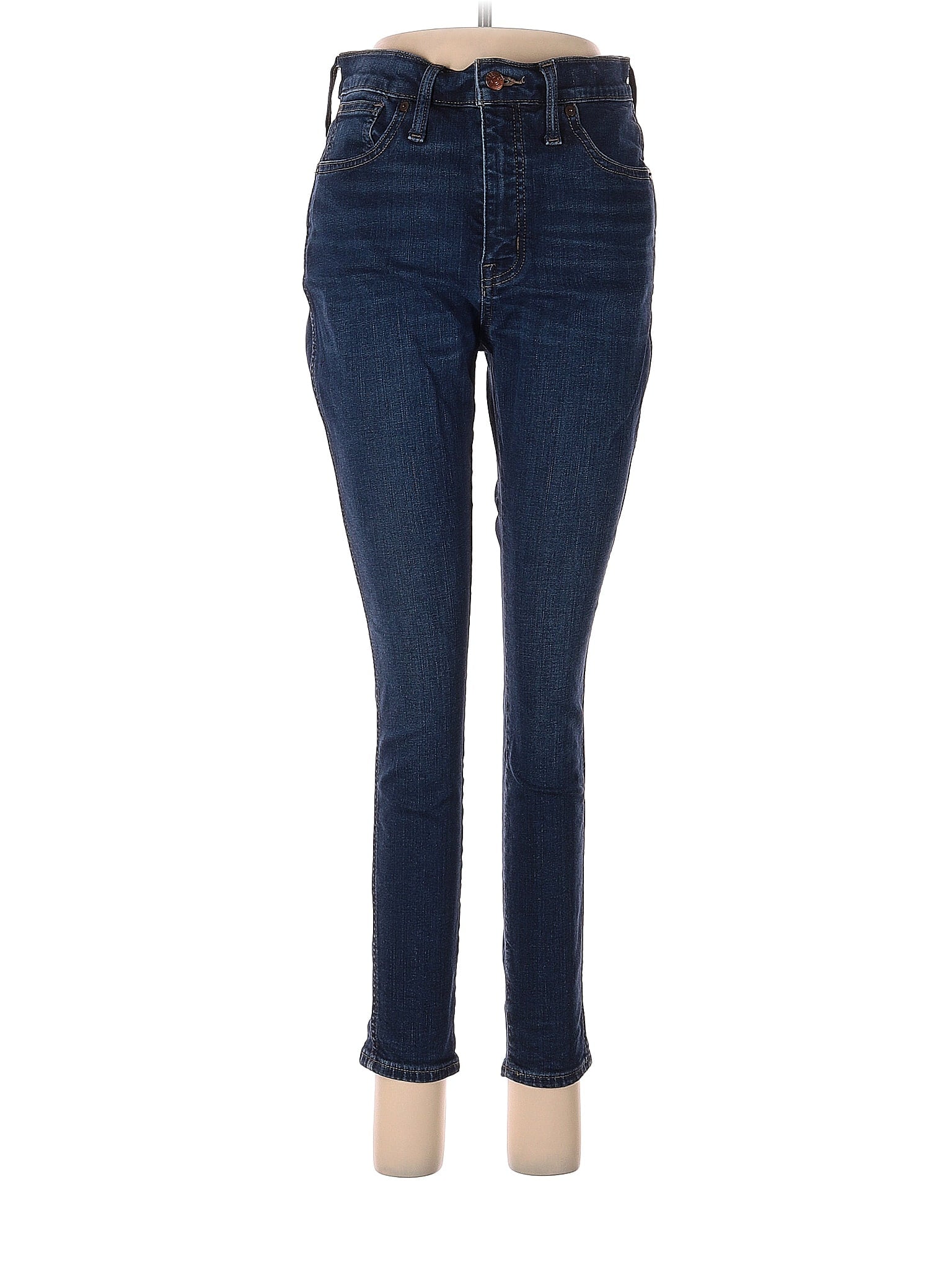 High-Rise Skinny Petite 10" High-Rise Skinny Jeans In Hayes Wash in Dark Wash waist size - 29 P
