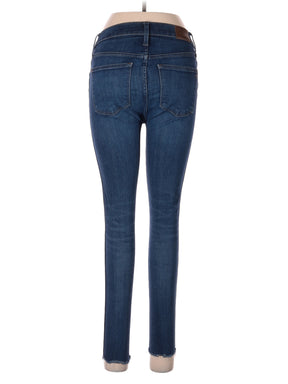 Mid-Rise Skinny 9" Mid-Rise Skinny Jeans In Paloma Wash: Raw-Hem Edition in Dark Wash waist size - 28