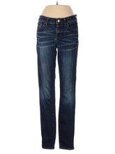 Low-Rise Boyjeans 8" Skinny Jeans In Lakeshore Wash in Dark Wash waist size - 26