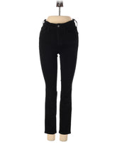Mid-Rise Skinny Jeans in Dark Wash waist size - 24