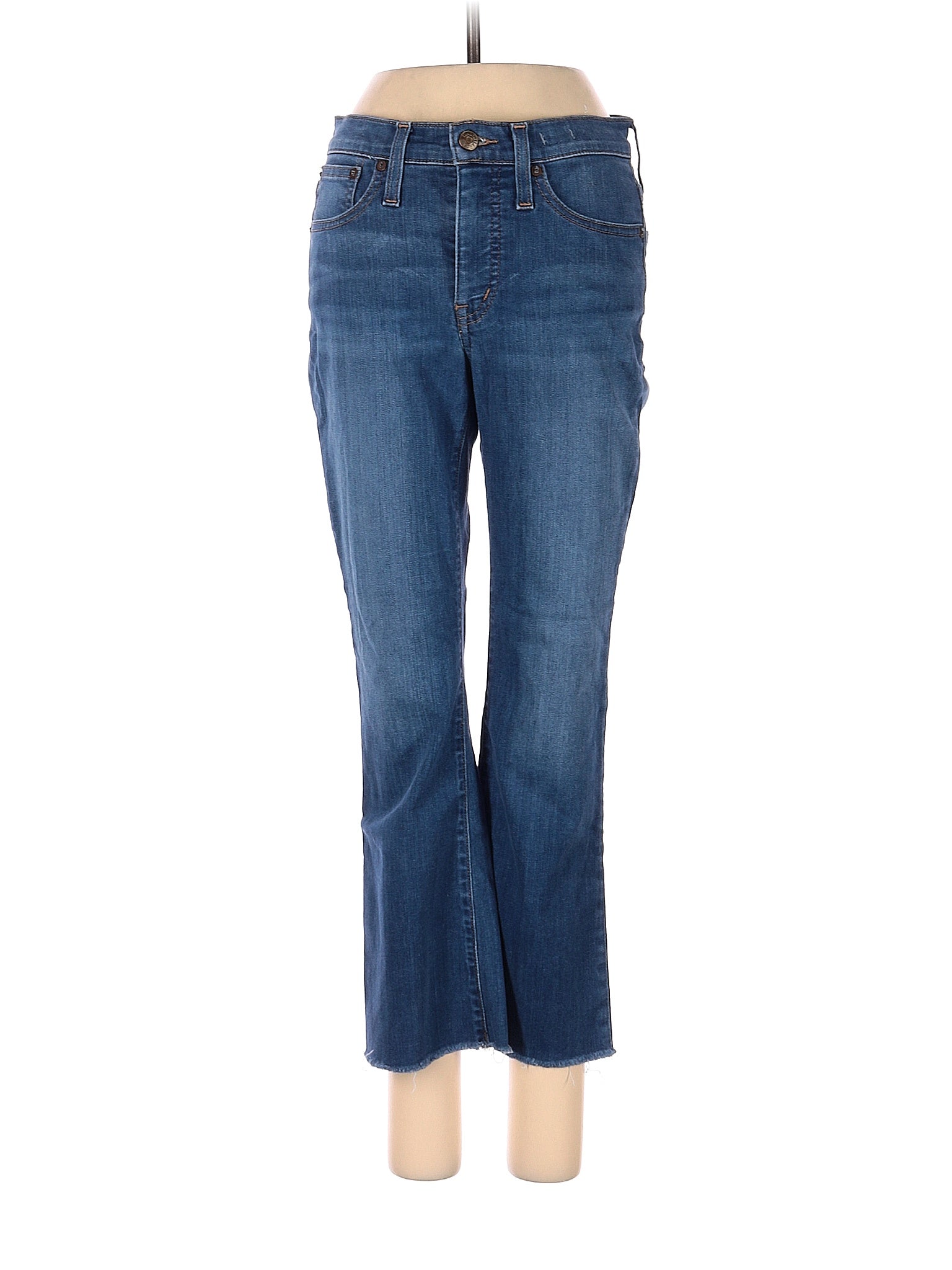 Mid-Rise Boyjeans Petite Cali Demi-Boot Jeans In Marco Wash in Dark Wash waist size - 25 P