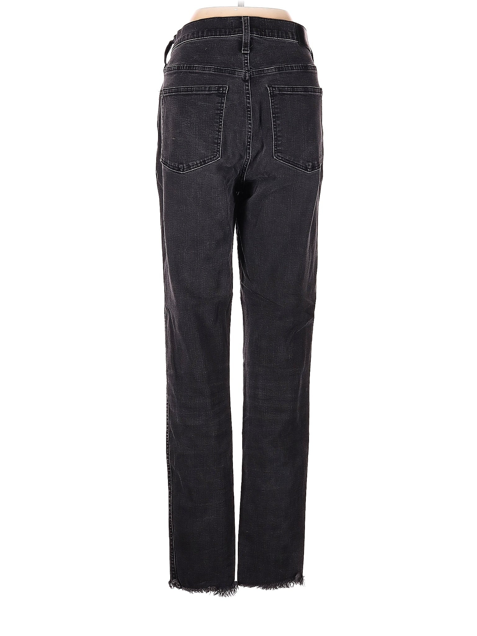 Mid-Rise Tall 10" High-Rise Skinny Jeans In Berkeley Black: Button-Through Edition waist size - 26 T