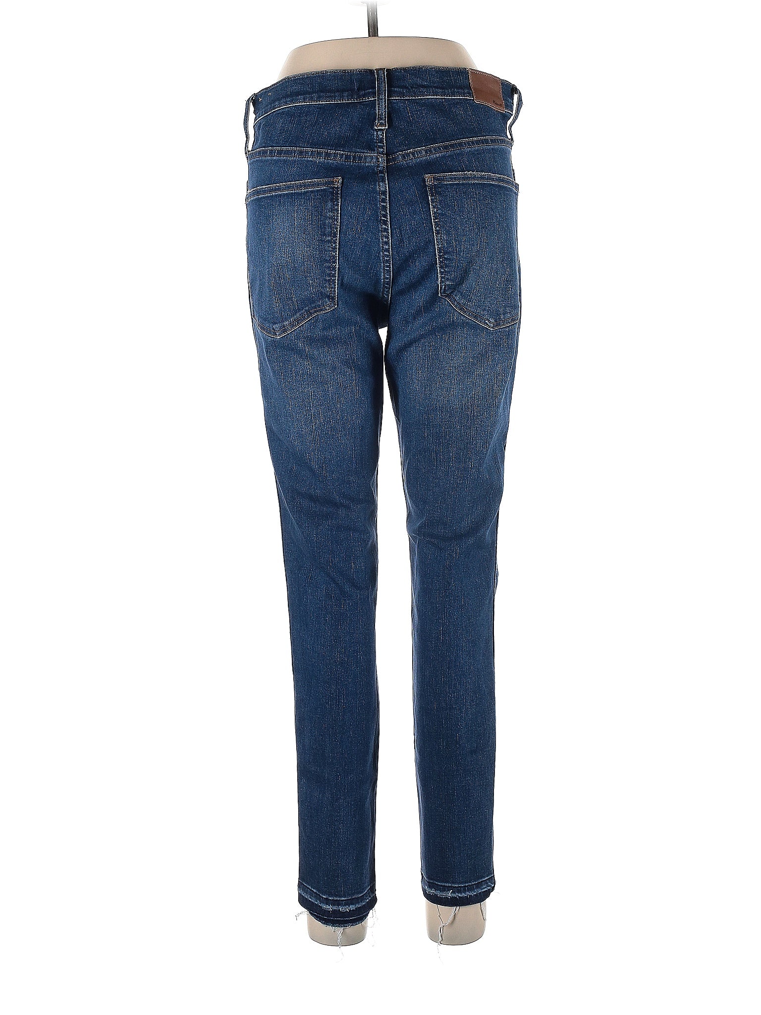 High-Rise Skinny 10" High-Rise Skinny Jeans: Drop-Hem Edition in Dark Wash waist size - 30