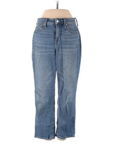 High-Rise Boyjeans Petite Curvy Slim Demi-Boot Jeans In Enright Wash in Medium Wash waist size - 26 P