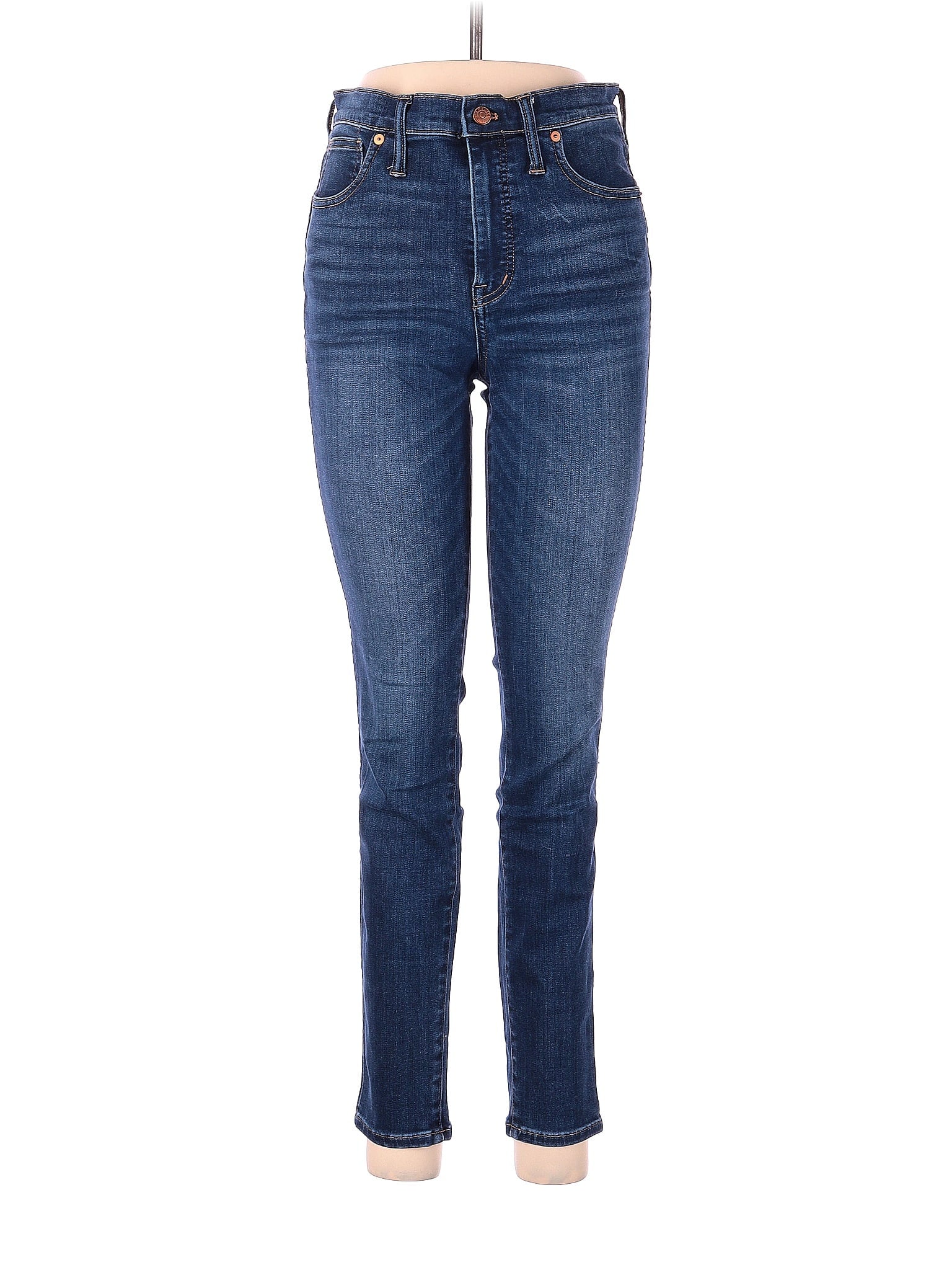 High-Rise Skinny 10" High-Rise Skinny Jeans In Danny Wash: TENCEL&trade; Denim Edition in Dark Wash waist size - 29