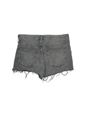 Mid-Rise Denim Shorts in Dark Wash waist size - 31