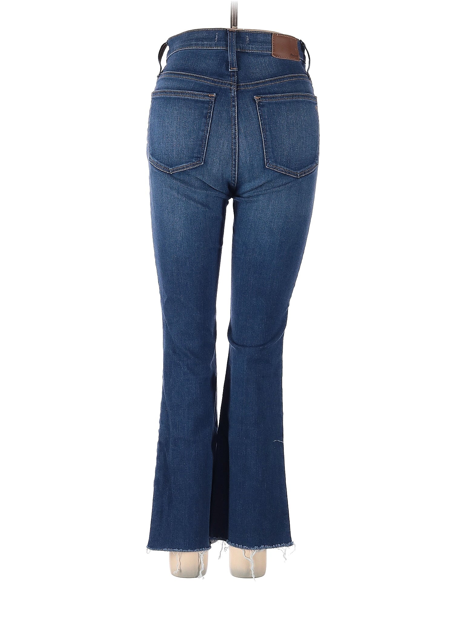 High-Rise Boyjeans Cali Demi-Boot Jeans In Marco Wash in Dark Wash waist size - 25