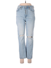 High-Rise The High-Rise Slim Crop Boyjean In Dumas Wash: Ripped Edition waist size - 28