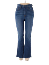 High-Rise Boyjeans Cali Demi-Boot Jeans In Marco Wash in Dark Wash waist size - 25