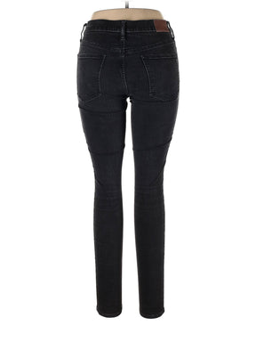 High-Rise Skinny Tall 9" High-Rise Skinny Jeans In Black Frost in Dark Wash waist size - 31 T
