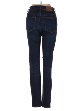Mid-Rise Skinny 9" Mid-Rise Skinny Jeans In Larkspur Wash: TENCEL&trade; Denim Edition in Dark Wash waist size - 25