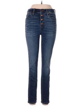 High-Rise Skinny Jeans in Dark Wash waist size - 28
